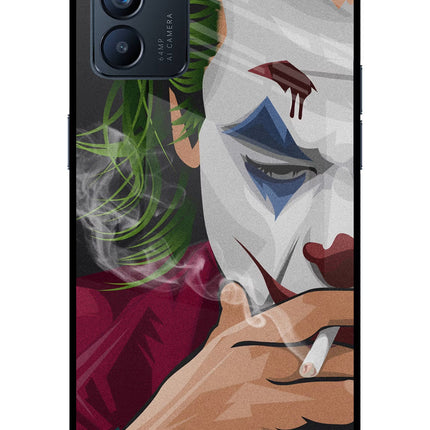 Joker Smoking Oppo Reno6 5G Glass Case Back Cover by Casekaro