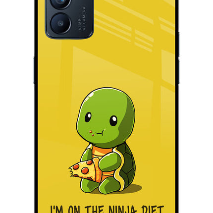 I'm on Ninja Diet Oppo Reno6 5G Glass Case Back Cover by Casekaro