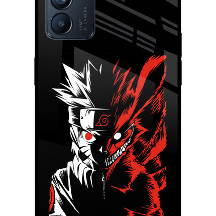 Naruto Two Face Oppo Reno6 5G Glass Case Back Cover by Casekaro