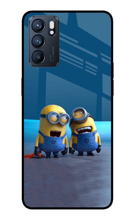 Minion Laughing Oppo Reno6 5G Glass Case