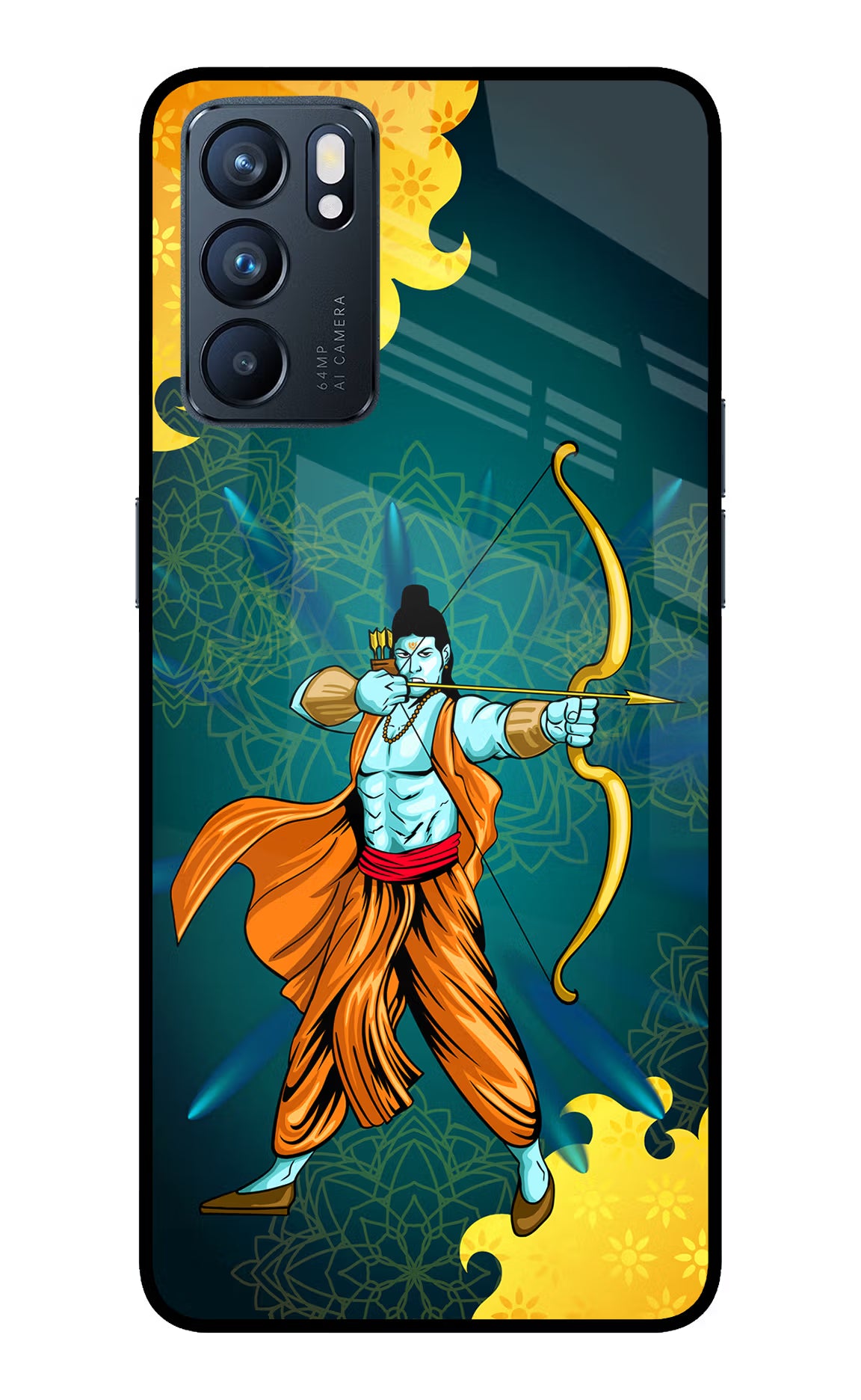 Lord Ram - 6 Oppo Reno6 5G Glass Case