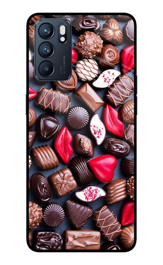 Chocolates Oppo Reno6 5G Glass Case