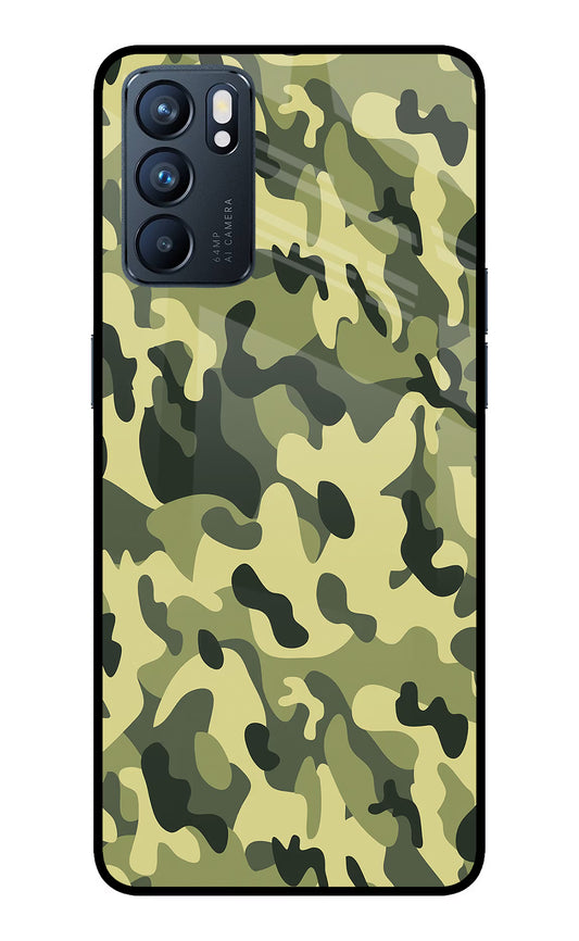 Camouflage Oppo Reno6 5G Glass Case