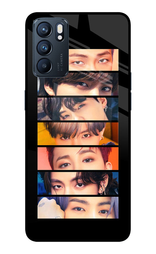 BTS Eyes Oppo Reno6 5G Glass Case