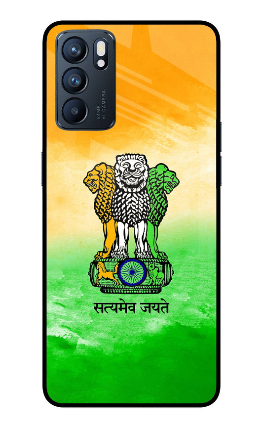 Satyamev Jayate Flag Oppo Reno6 5G Glass Case