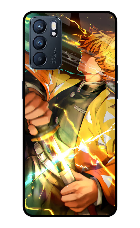 Demon Slayer Oppo Reno6 5G Glass Case
