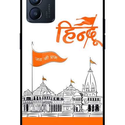 Jai Shree Ram Hindu Oppo Reno6 5G Glass Case Back Cover by Casekaro