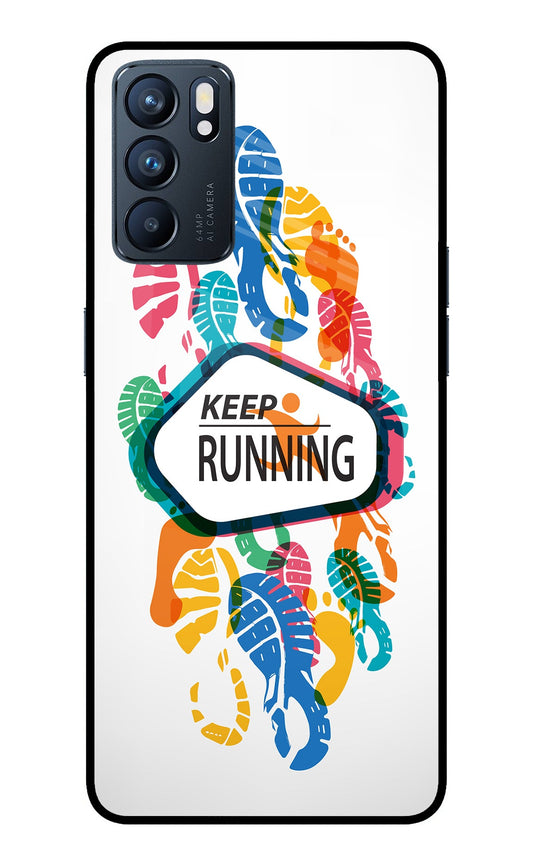 Keep Running Oppo Reno6 5G Glass Case