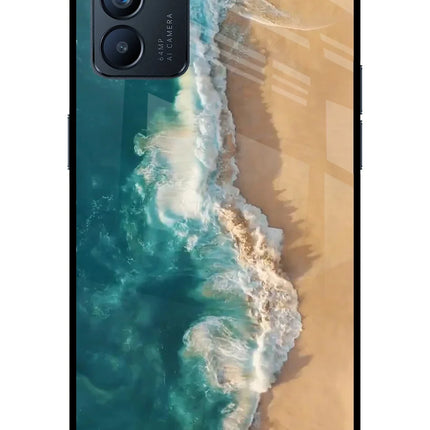 Ocean Beach Oppo Reno6 5G Glass Case