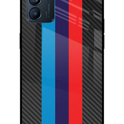 BMW Stripes Pattern Oppo Reno6 5G Glass Case