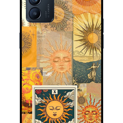 Sun Oppo Reno6 5G Glass Case Back Cover by Casekaro