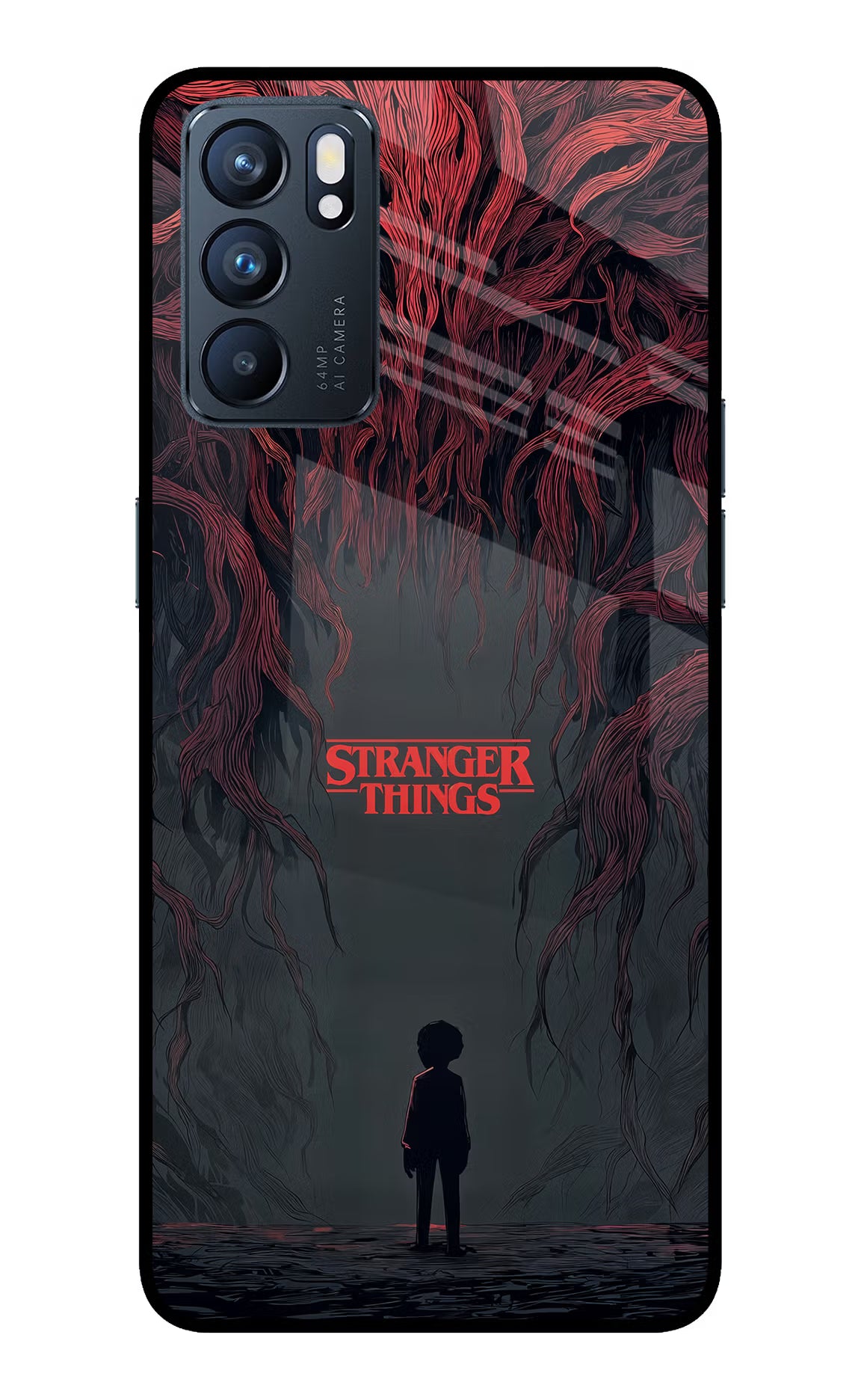 Ordinary Things Dark Side Oppo Reno6 5G Glass Case Back Cover by Casekaro
