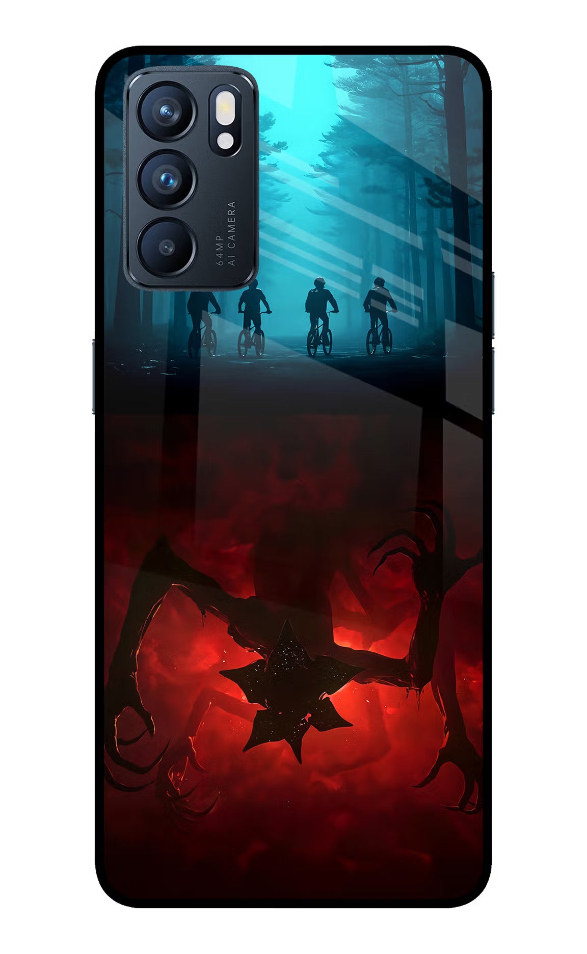 Ordinary Things Downside Up Oppo Reno6 5G Glass Case Back Cover by Casekaro