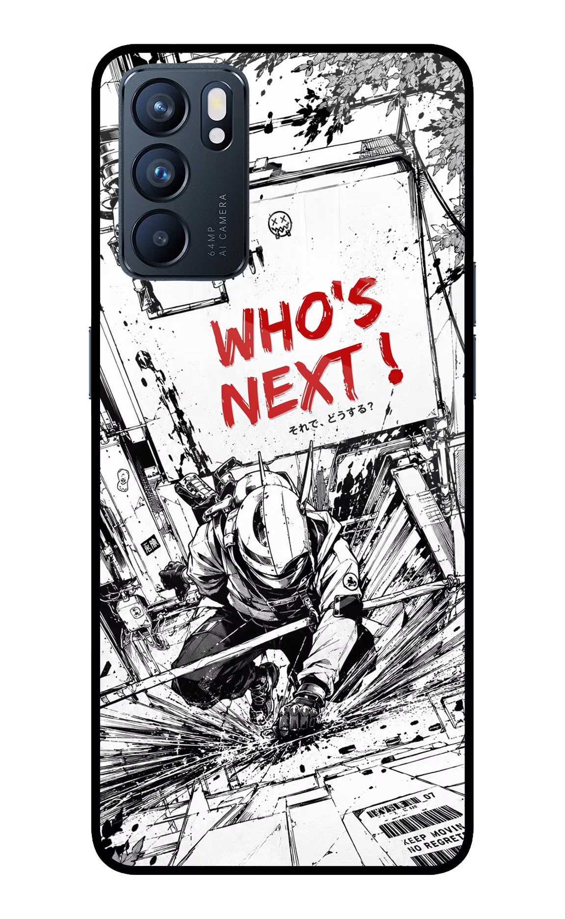 Who's Next Oppo Reno6 5G Glass Case Back Cover by Casekaro