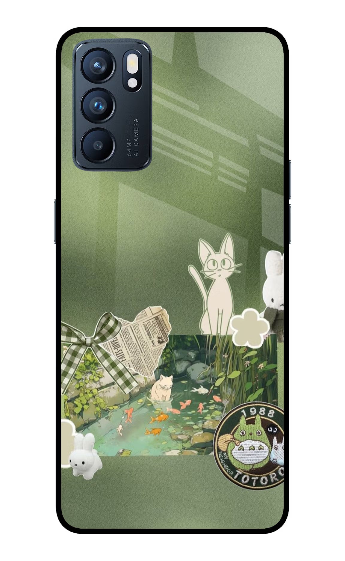 Aesthetic anime Oppo Reno6 5G Glass Case