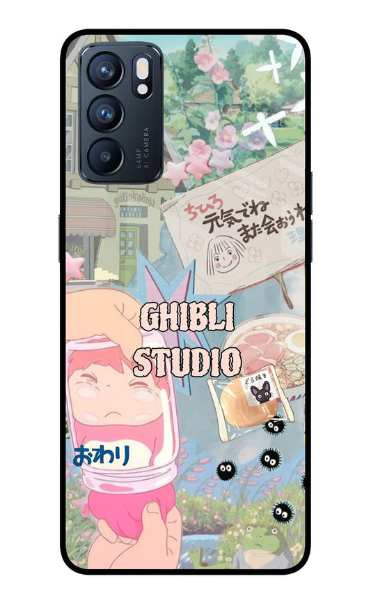 Studio Ghibli Oppo Reno6 5G Glass Case
