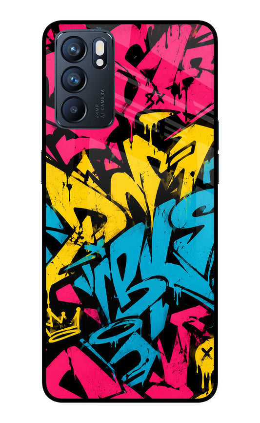 Graffiti Vibe Oppo Reno6 5G Glass Case
