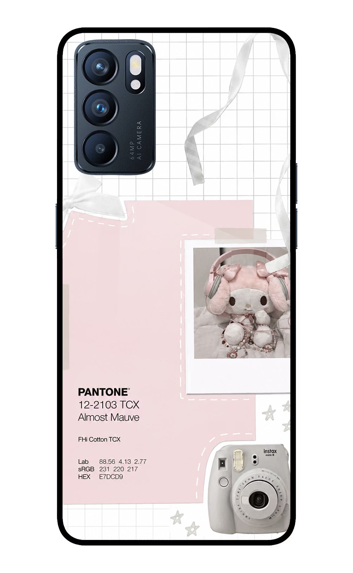 Pantone Asthetic Oppo Reno6 5G Glass Case Back Cover by Casekaro