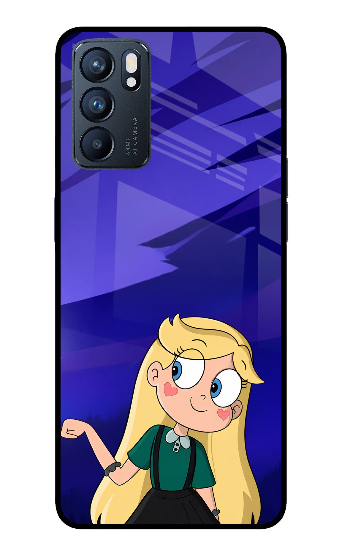 Star Glow Oppo Reno6 5G Glass Case