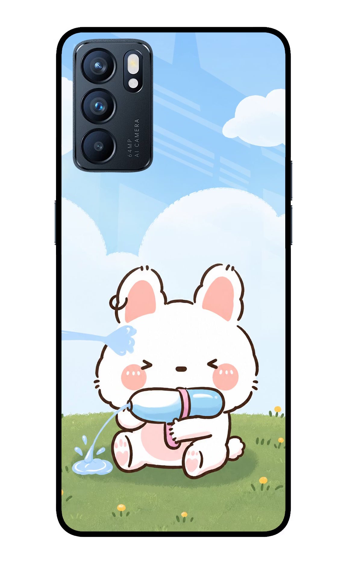 Bunny Treat Oppo Reno6 5G Glass Case