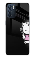 Kitty Charm Oppo Reno6 5G Glass Case