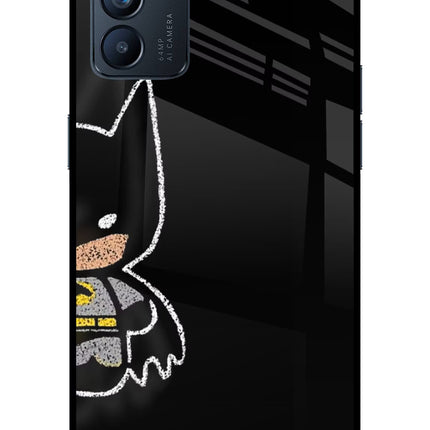 Bat Kitty Oppo Reno6 5G Glass Case Back Cover by Casekaro
