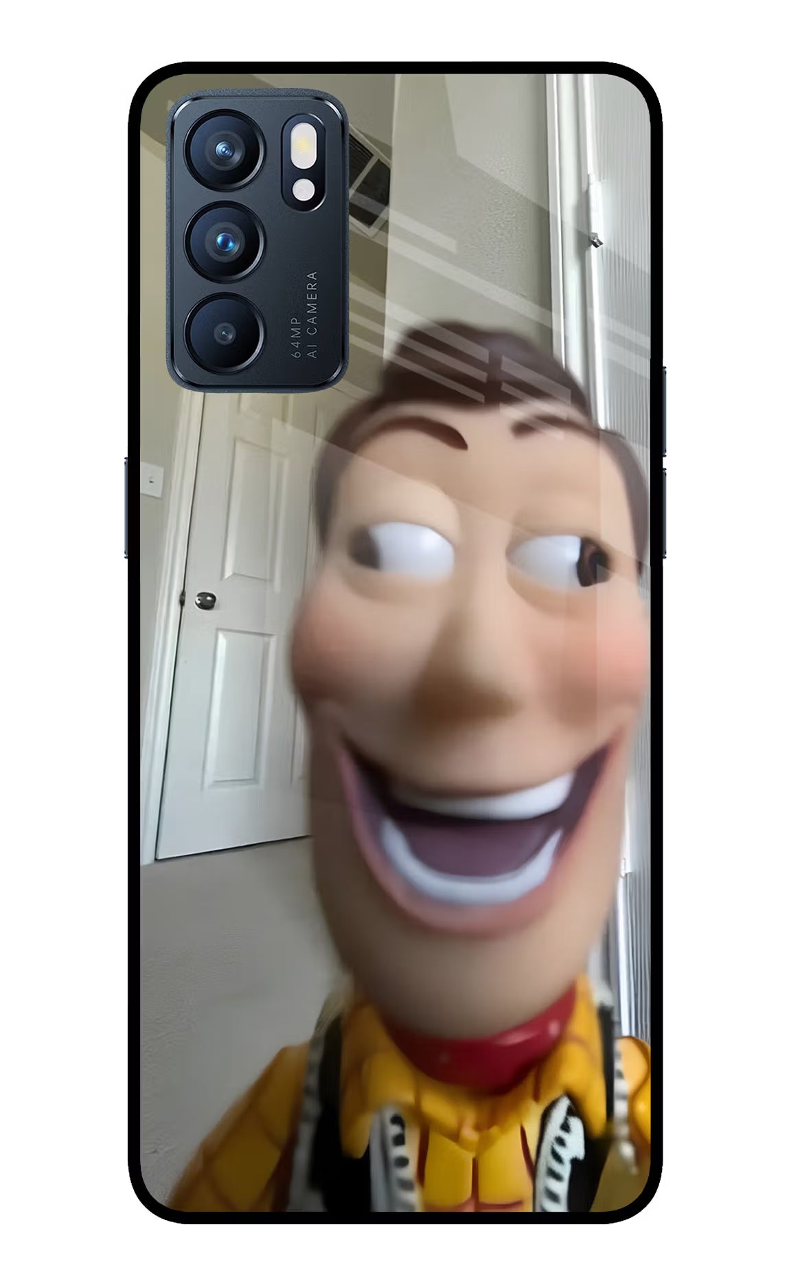 Side Eye Woody Oppo Reno6 5G Glass Case