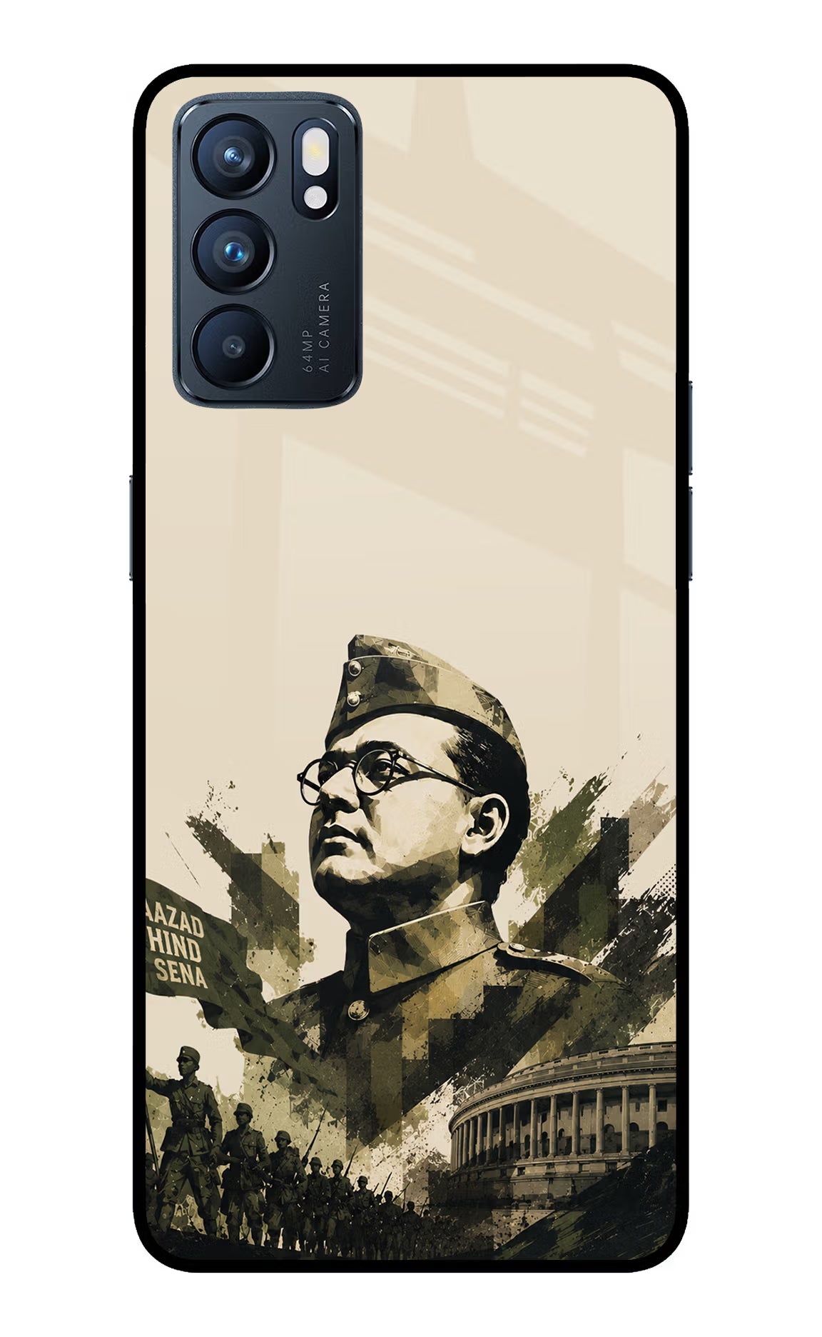Netaji Rising Oppo Reno6 5G Glass Case