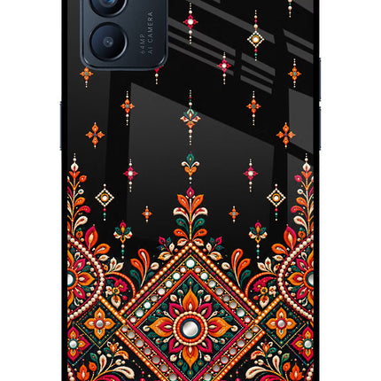 Noir Mehfil Oppo Reno6 5G Glass Case