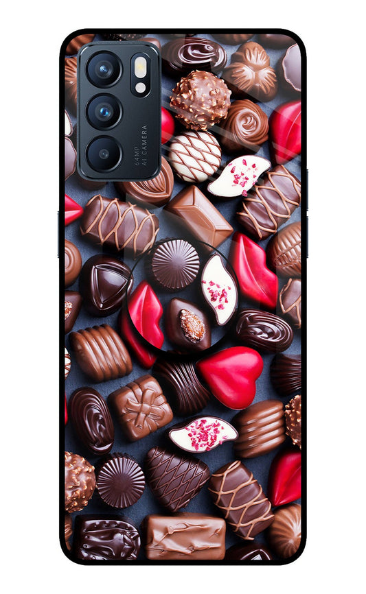 Chocolates Oppo Reno6 5G Glass Case
