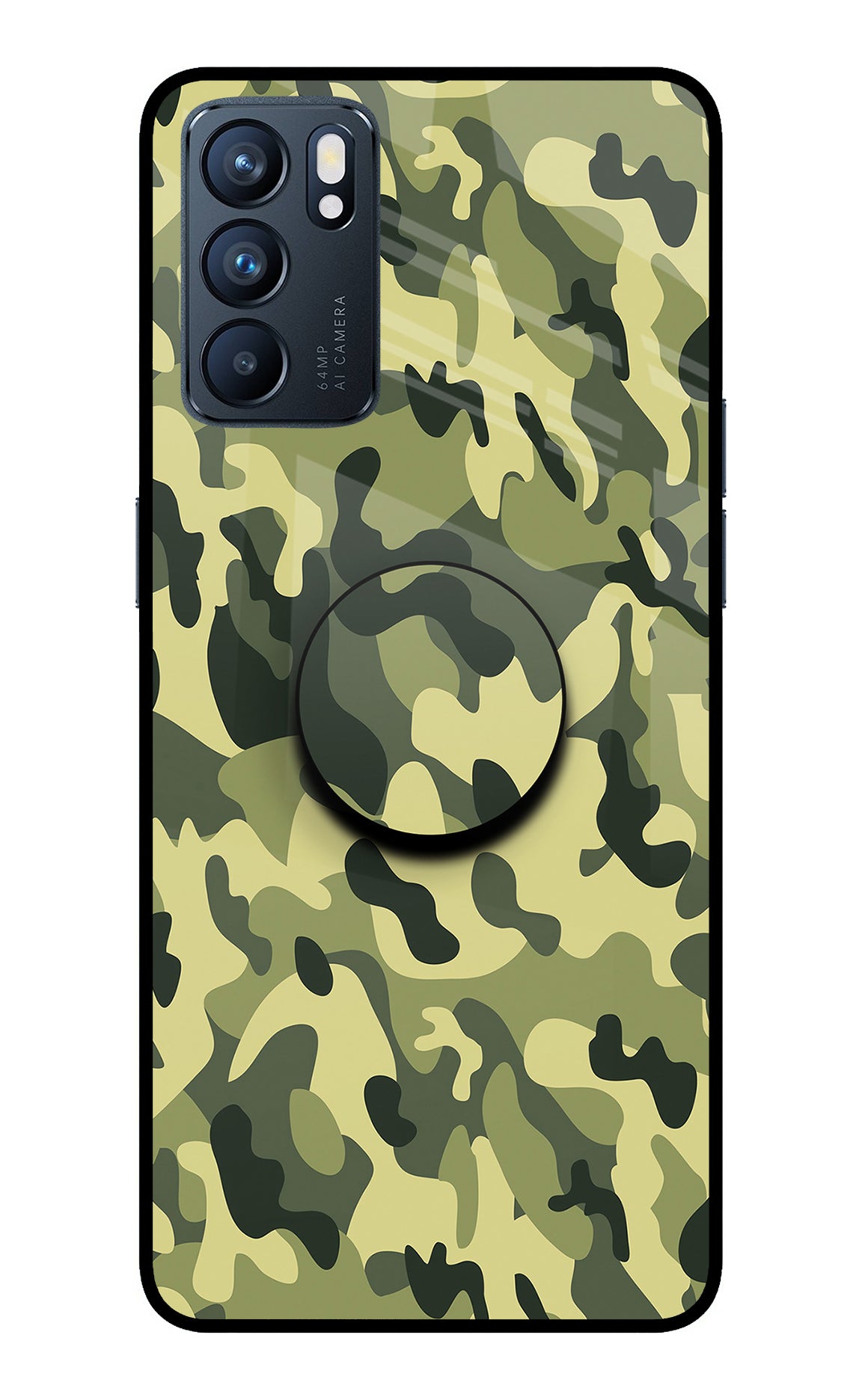 Camouflage Oppo Reno6 5G Pop Case