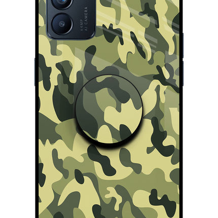 Camouflage Oppo Reno6 5G Pop Case by Casekaro
