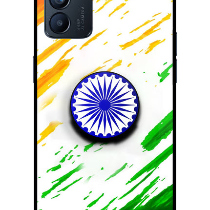 Indian Flag Ashoka Chakra Oppo Reno6 5G Pop Case by Casekaro