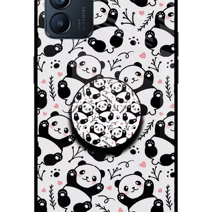 Cute Panda Oppo Reno6 5G Pop Case by Casekaro