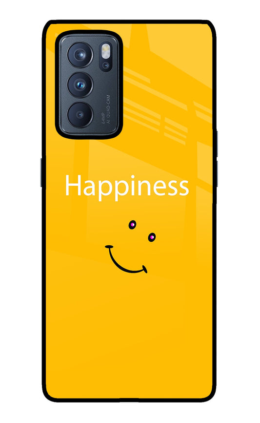 Happiness With Smiley Oppo Reno6 Pro 5G Glass Case