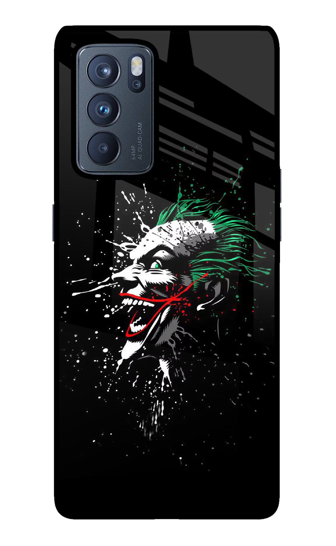 Joker Oppo Reno6 Pro 5G Glass Case Back Cover by Casekaro