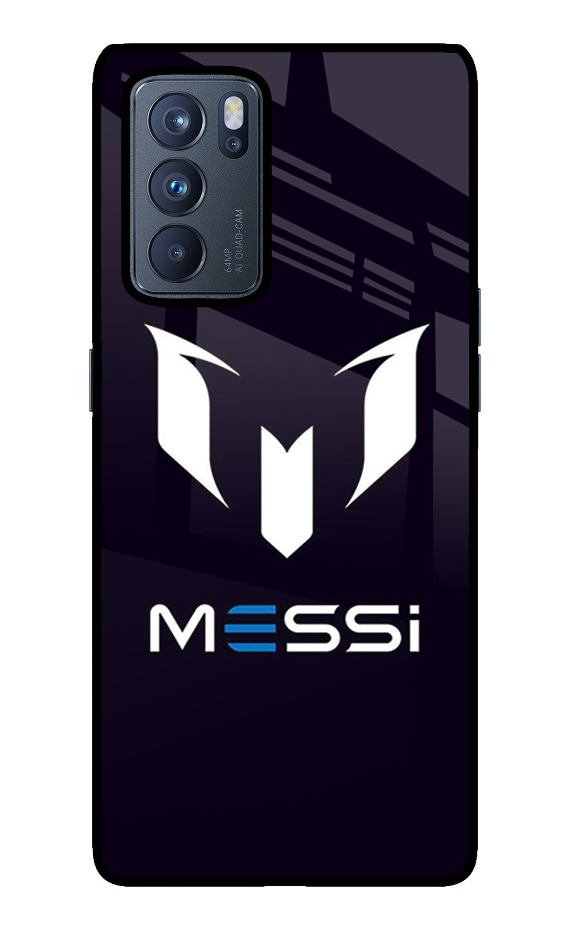 Messi Logo Oppo Reno6 Pro 5G Glass Case