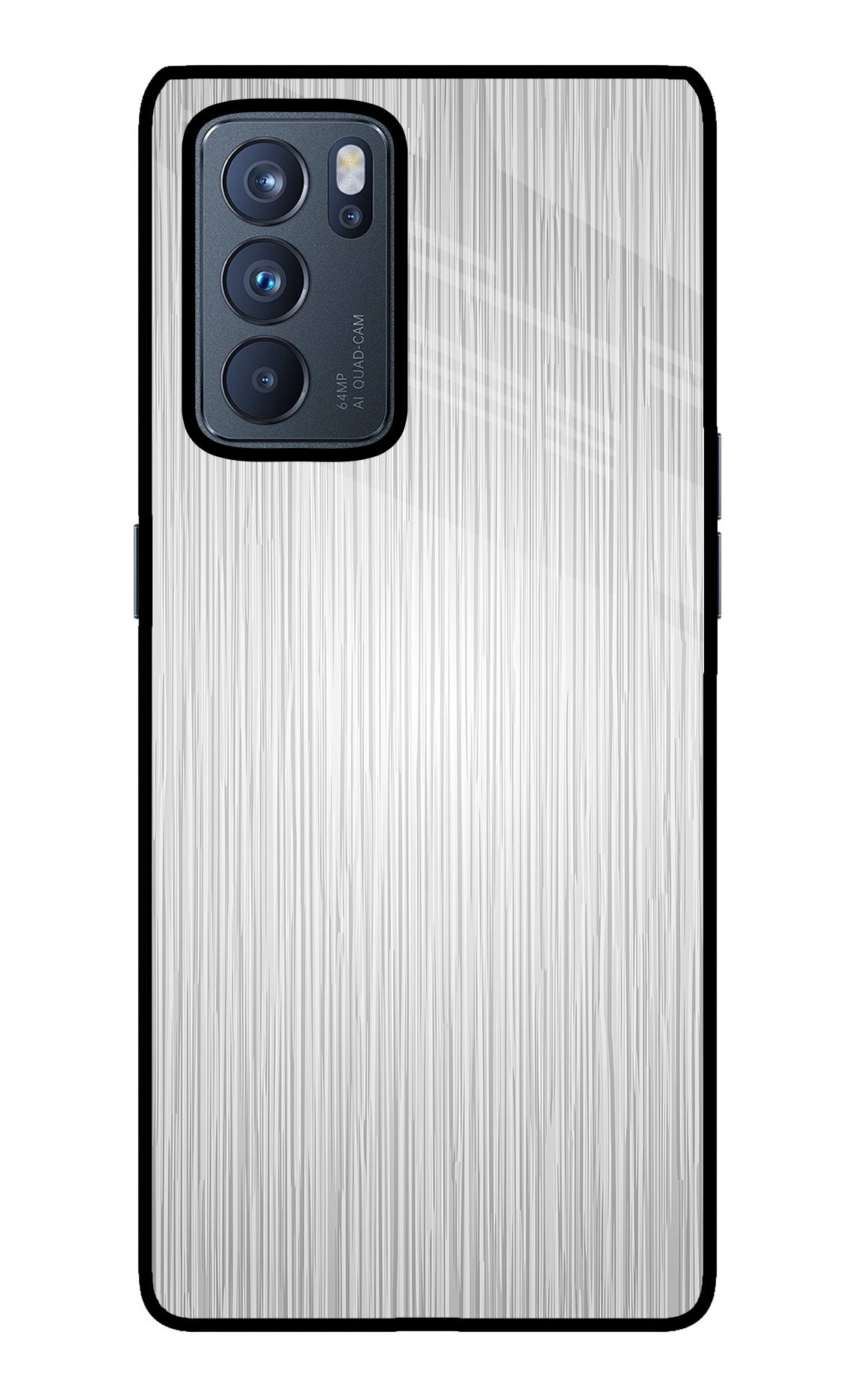 Wooden Grey Texture Oppo Reno6 Pro 5G Back Cover