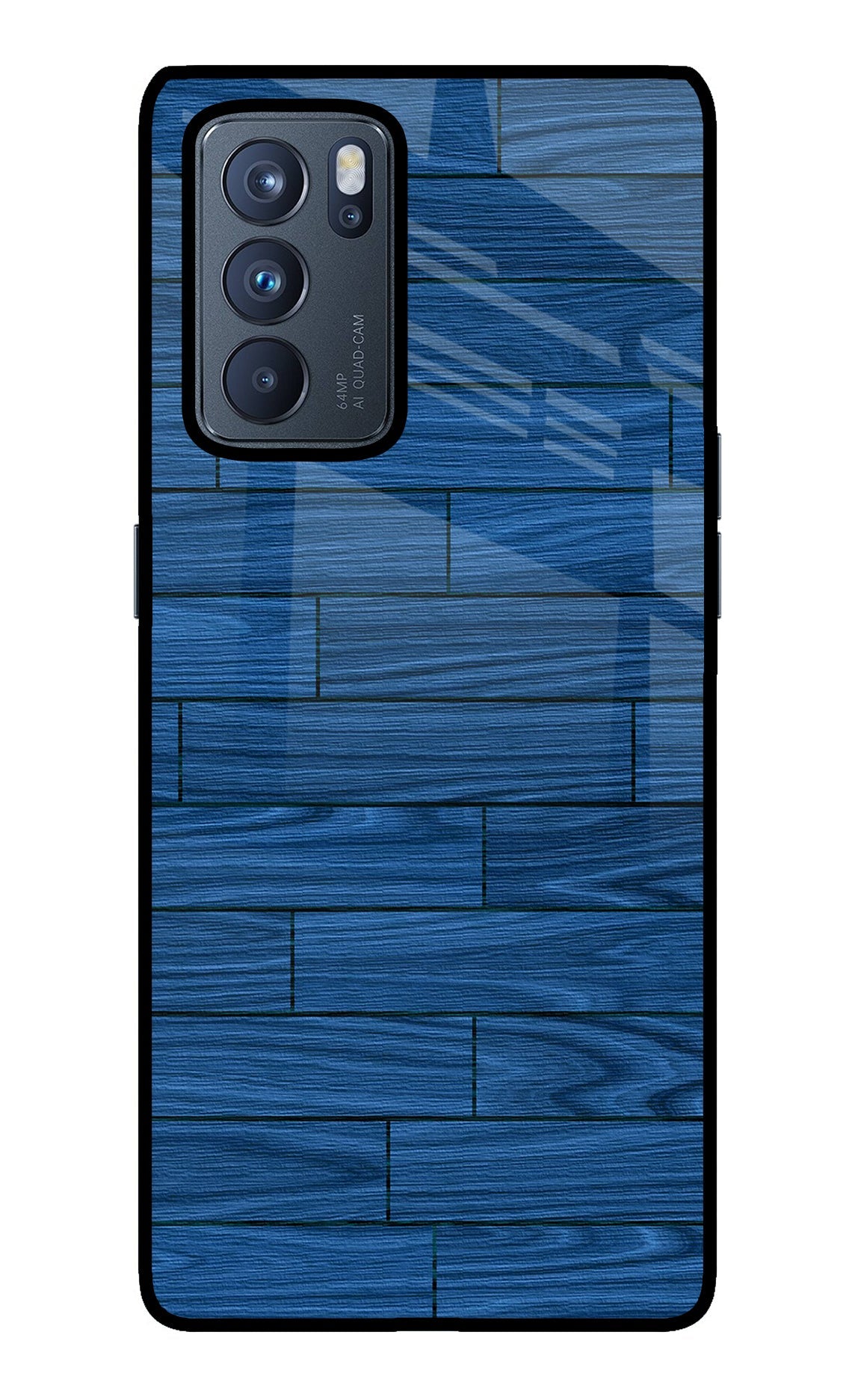Wooden Texture Oppo Reno6 Pro 5G Glass Case