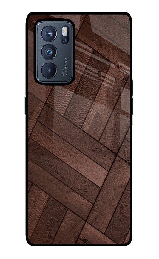 Wooden Texture Design Oppo Reno6 Pro 5G Glass Case