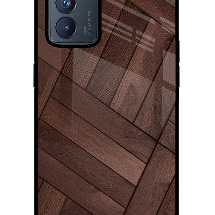 Wooden Texture Design Oppo Reno6 Pro 5G Glass Case