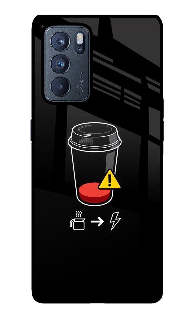 Coffee Oppo Reno6 Pro 5G Glass Case