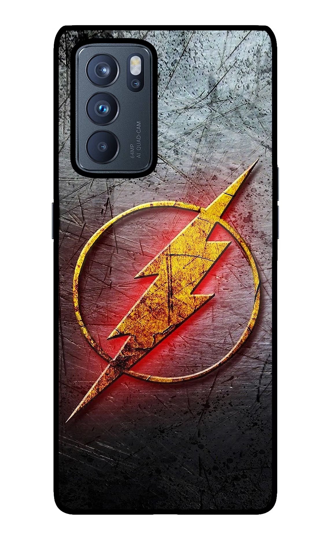 Flash Oppo Reno6 Pro 5G Glass Case Back Cover by Casekaro
