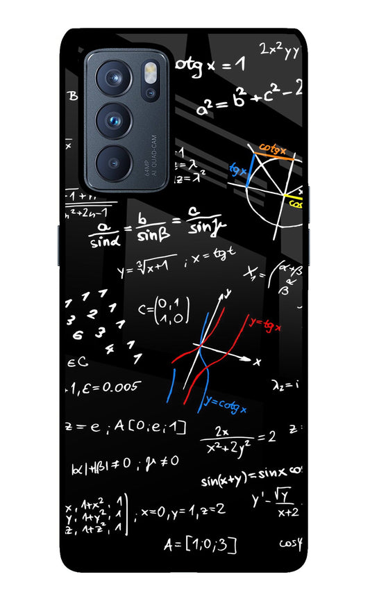 Mathematics Formula Oppo Reno6 Pro 5G Glass Case