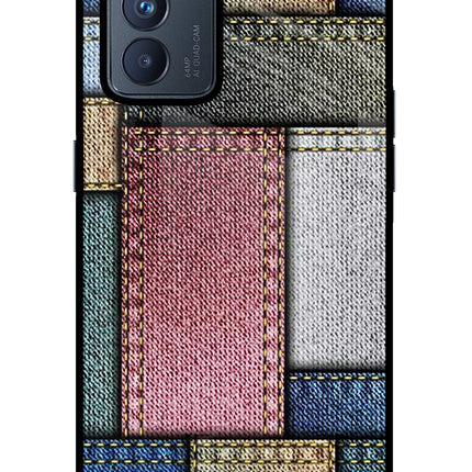 Multicolor Jeans Oppo Reno6 Pro 5G Glass Case