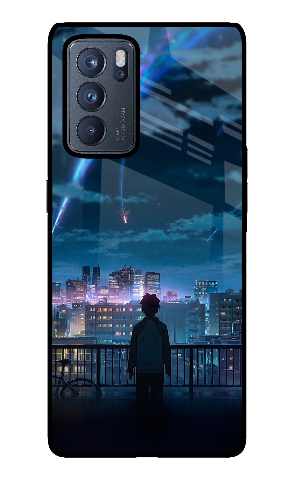 Anime Oppo Reno6 Pro 5G Glass Case Back Cover by Casekaro