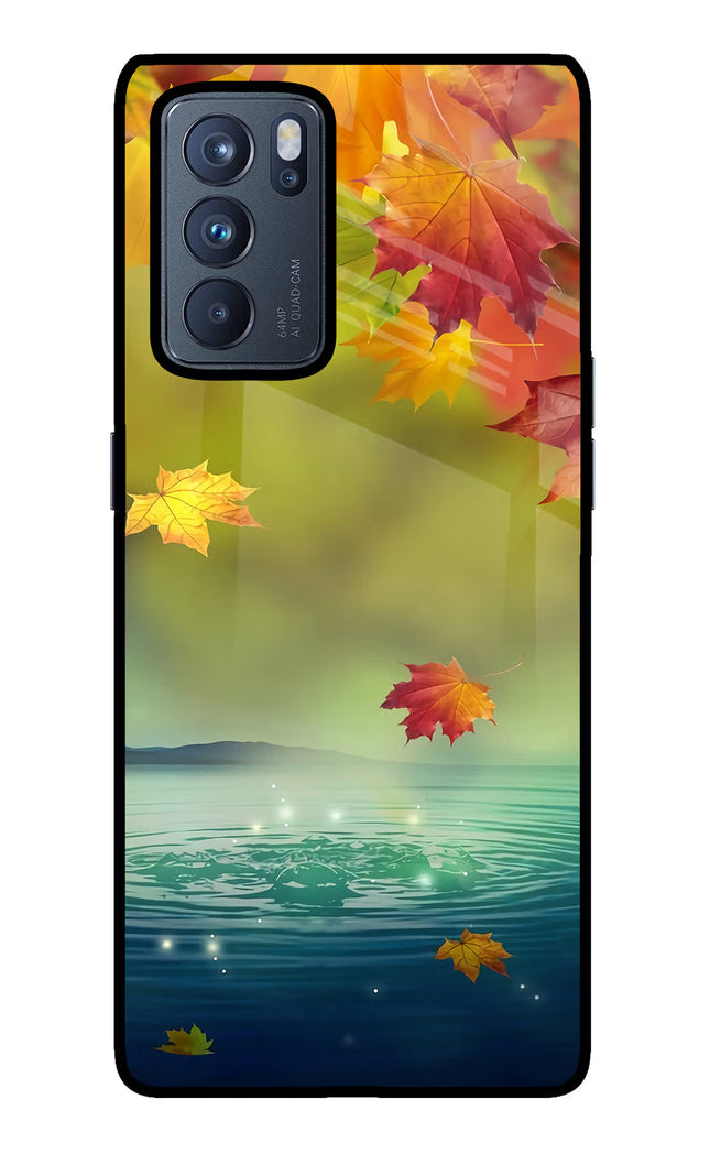 Flowers Oppo Reno6 Pro 5G Glass Case