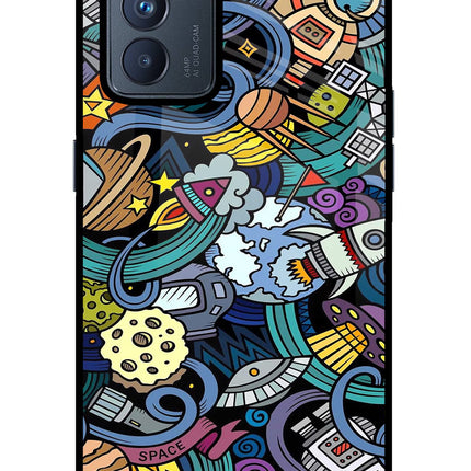 Space Abstract Oppo Reno6 Pro 5G Glass Case