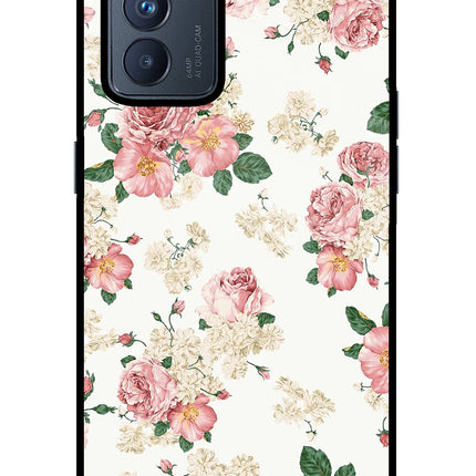Flowers Oppo Reno6 Pro 5G Glass Case