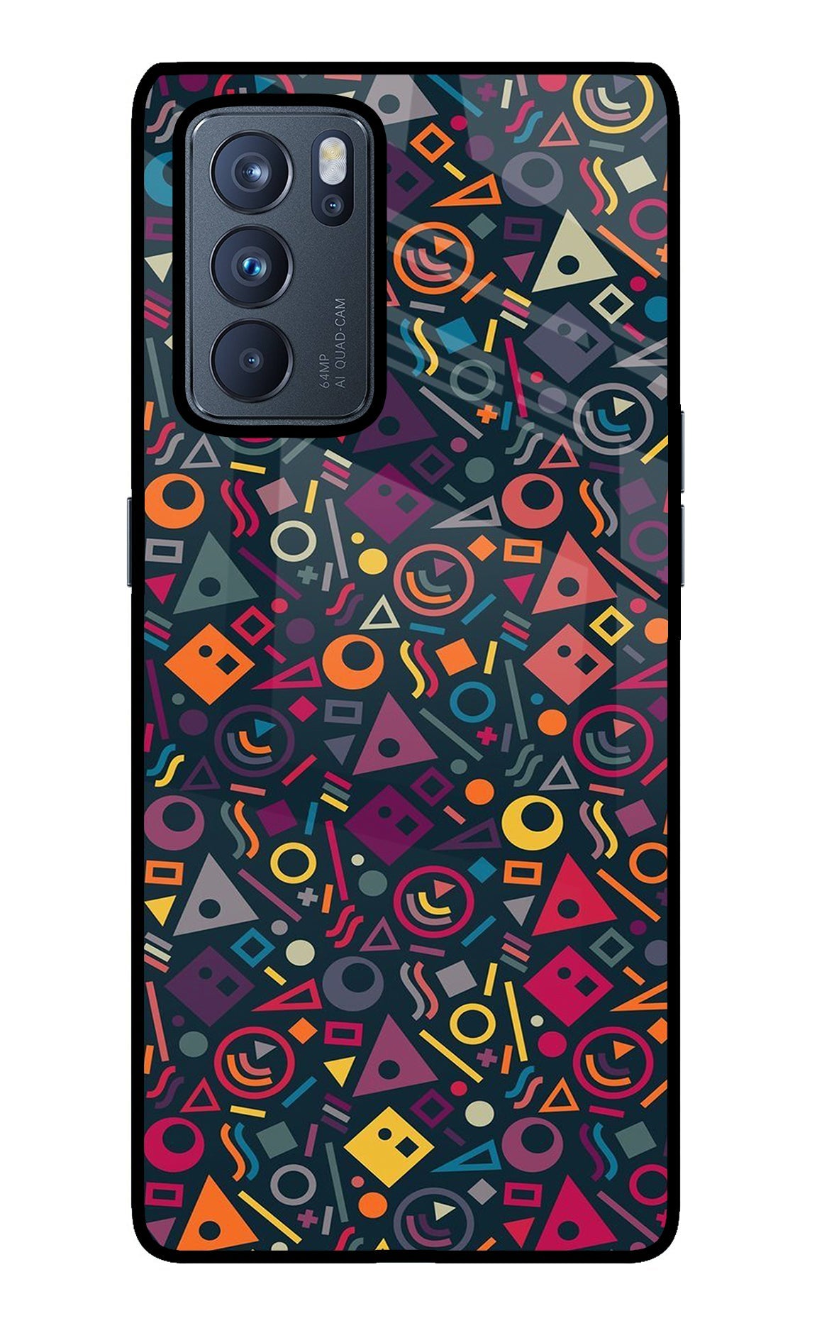 Geometric Abstract Oppo Reno6 Pro 5G Back Cover